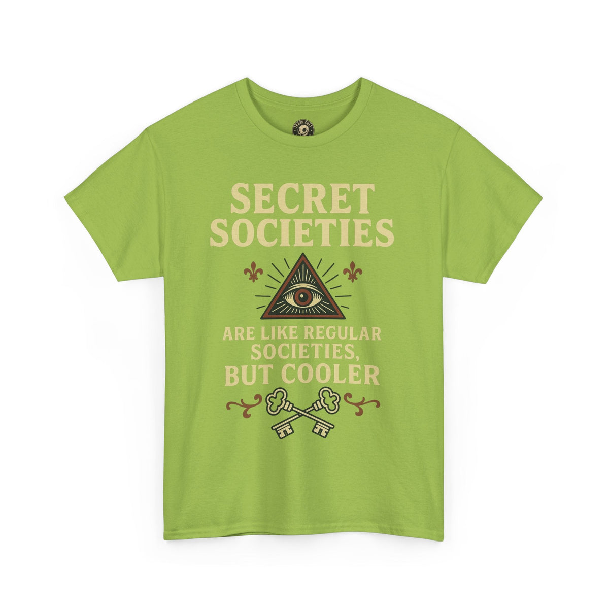 Secret Societies Shirt – Illuminati Eye Graphic Tee – Gildan 5000 Soft Cotton – Trash Cult Vintage Design