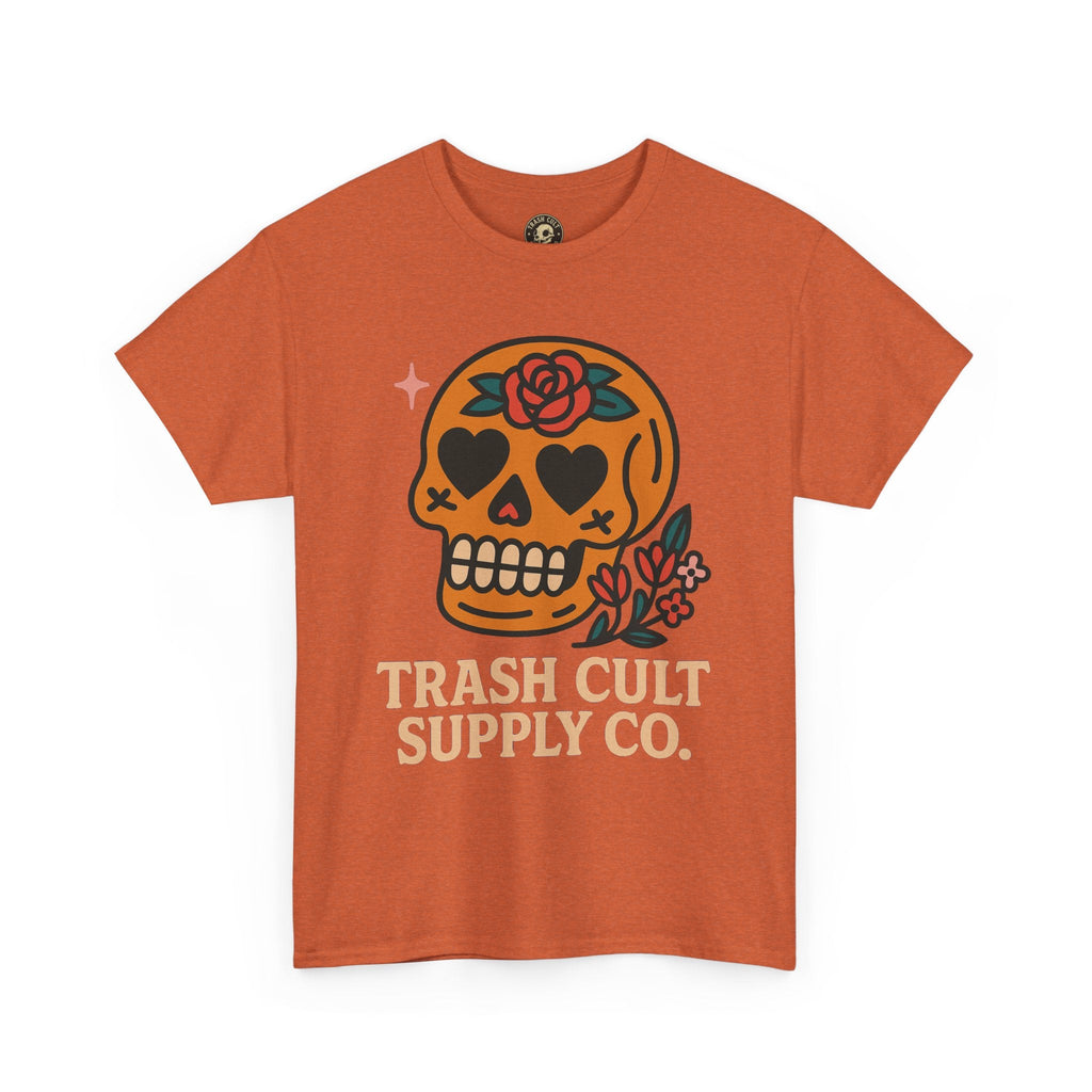 Sugar Skull T-Shirt – Trash Cult Supply Co. – Gildan 5000 Heavy Cotton Tee