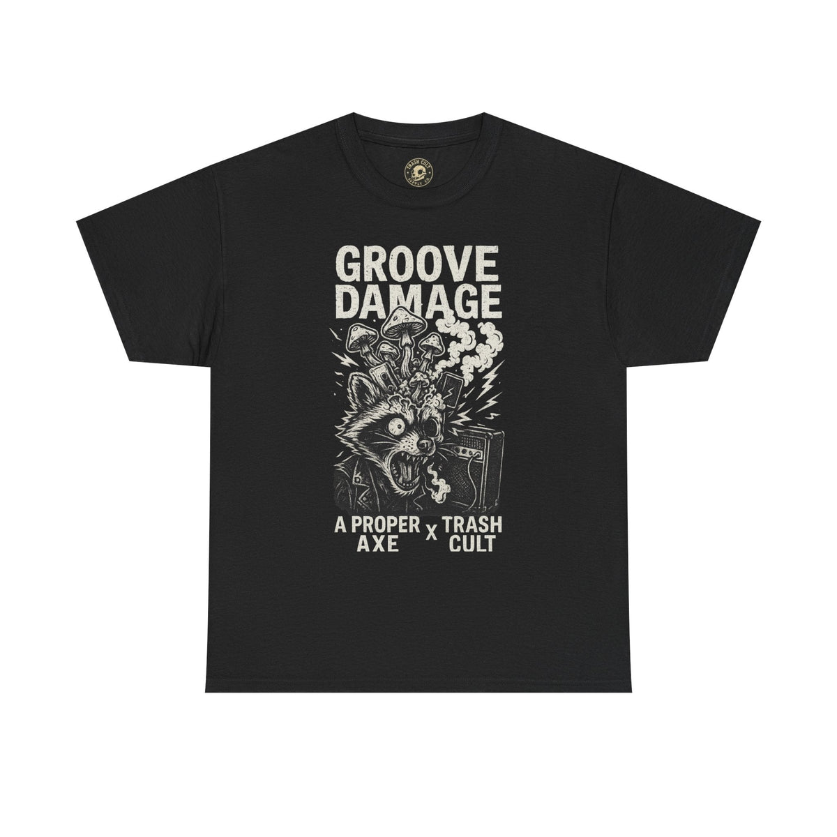 Groove Damage T-Shirt – A Proper Axe x Trash Cult Collab – Stoner Groove Punk Shirt