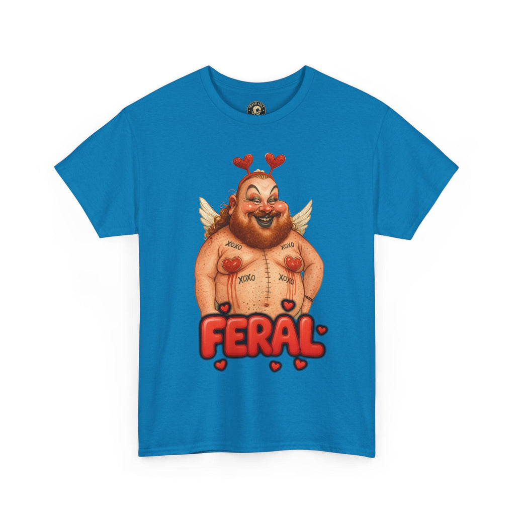 Feral Cupid Macabre Valentine Shirt | Fun Graphic Shirt, Quirky Gift, Casual Wear, Valentine's Apparel, Trendy Statement Top