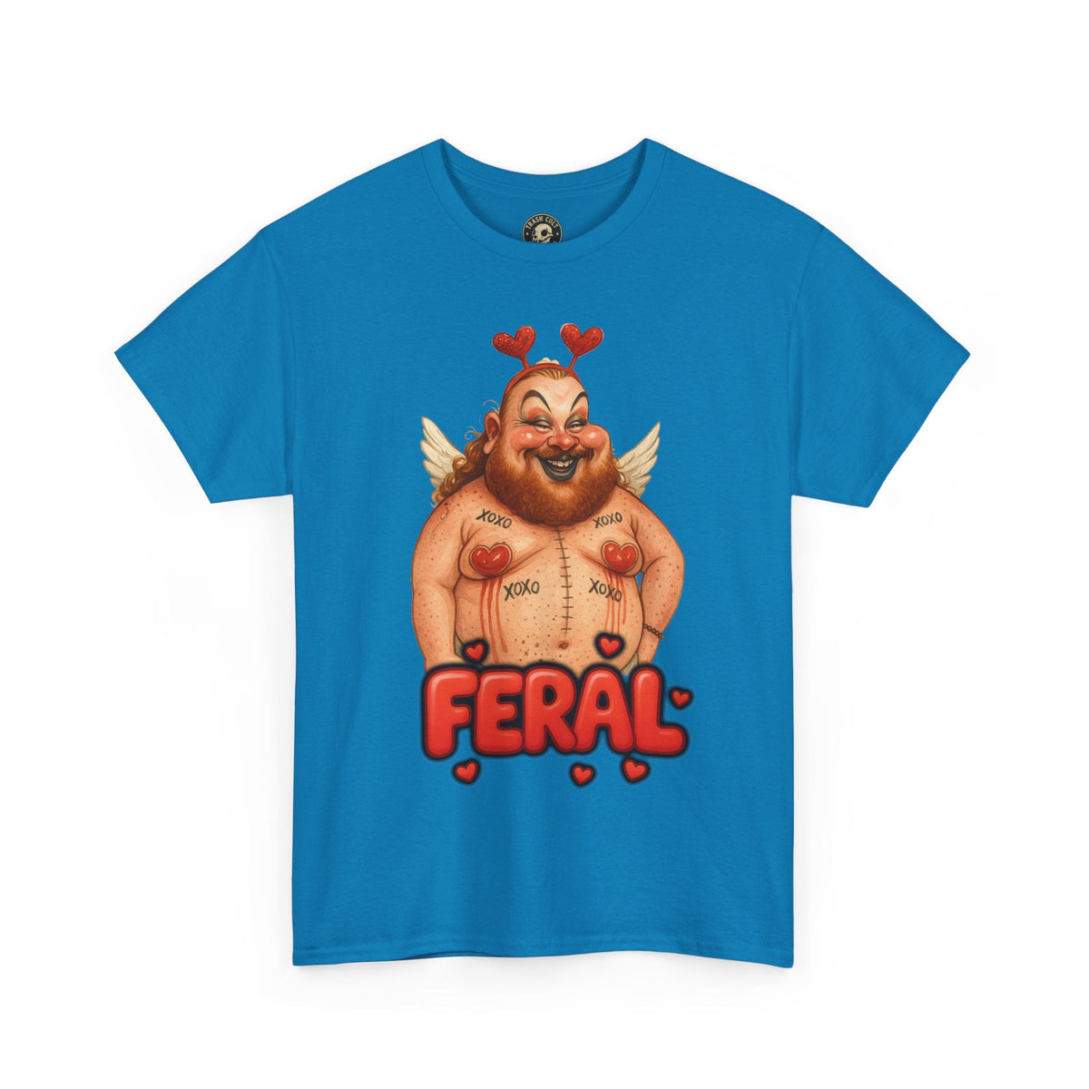 Feral Cupid Macabre Valentine Shirt | Fun Graphic Shirt, Quirky Gift, Casual Wear, Valentine's Apparel, Trendy Statement Top