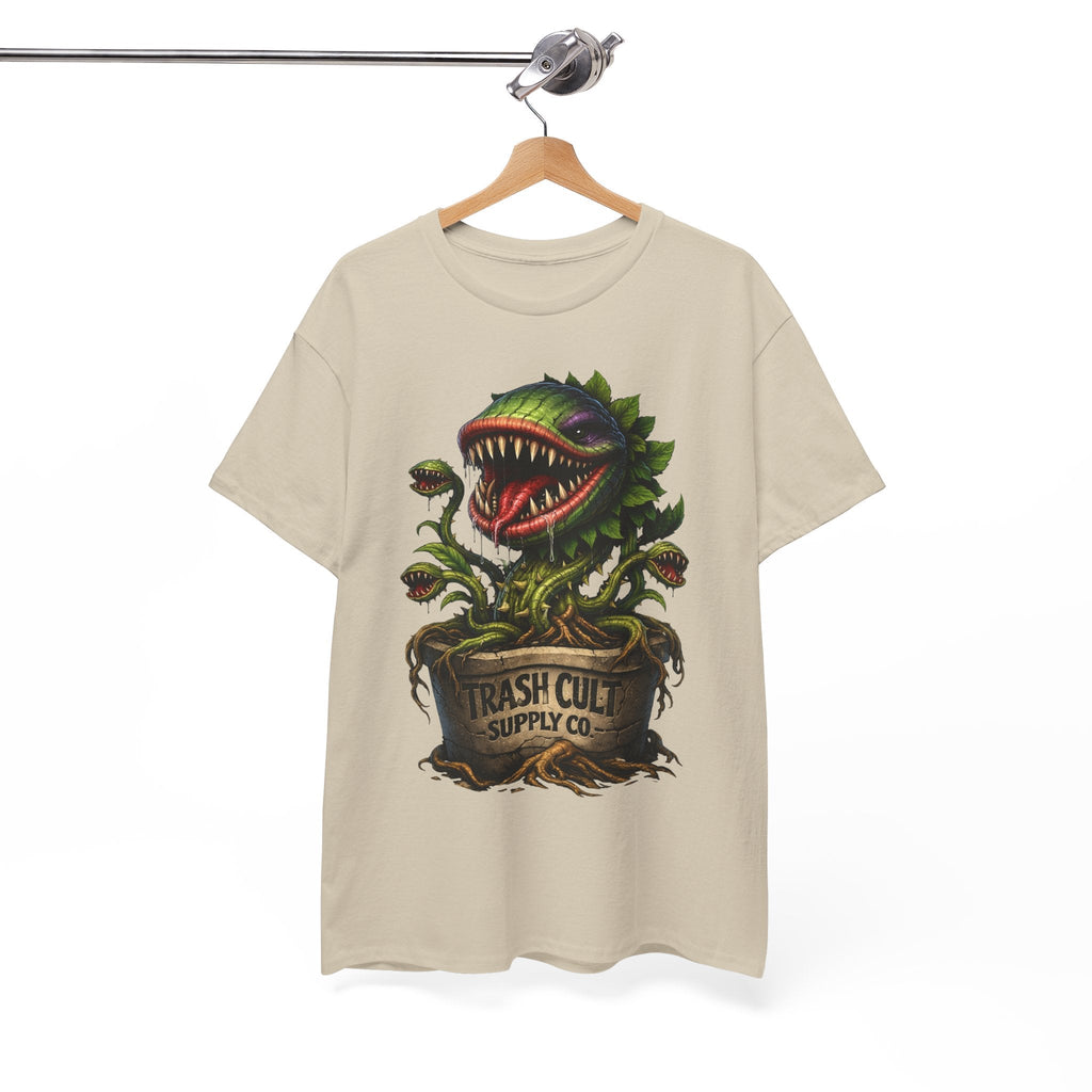 Carnivorous Plant Graphic Tee — "Trash Cult Supply Co." Potted Monster Shirt