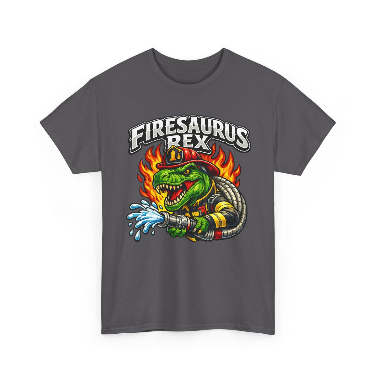 Firesaurus Rex T-Shirt — Funny Firefighter Dinosaur Tee