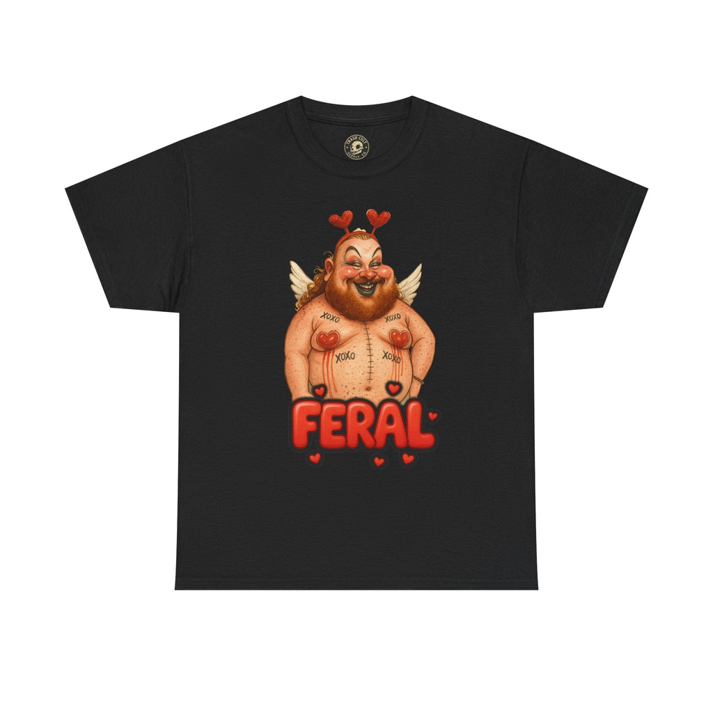 Feral Cupid Macabre Valentine Shirt | Fun Graphic Shirt, Quirky Gift, Casual Wear, Valentine's Apparel, Trendy Statement Top