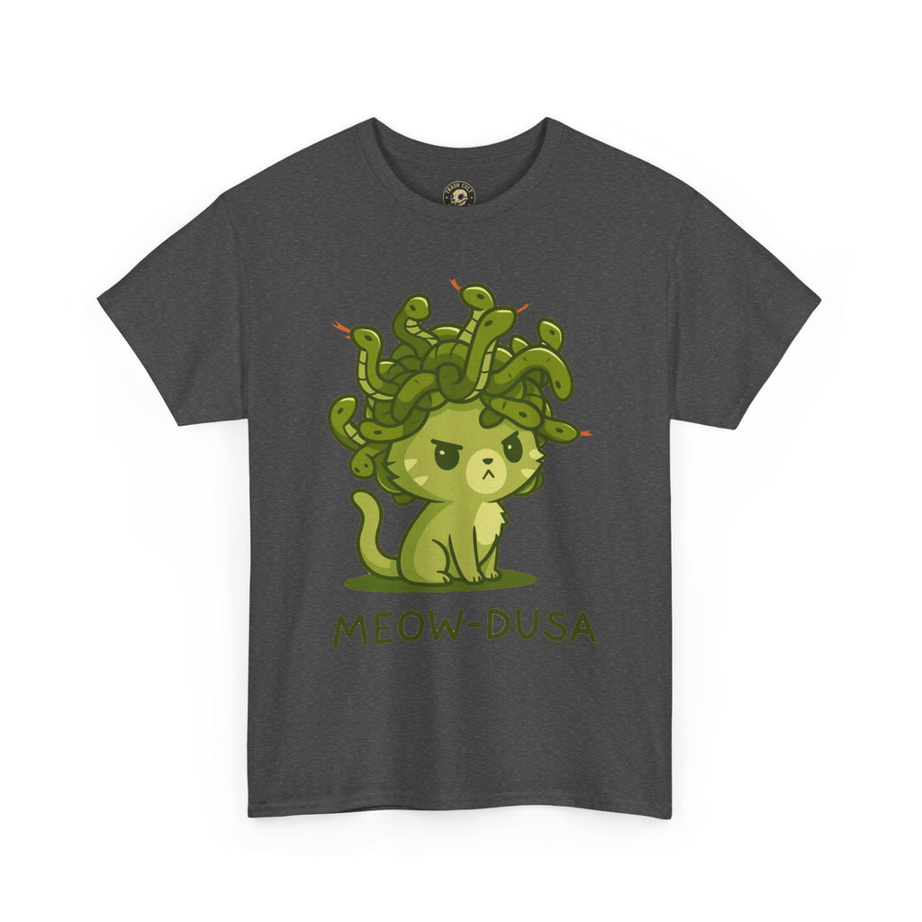 Meow-dusa Funny Cat Medusa T-Shirt – Gildan 5000 Heavy Cotton Tee