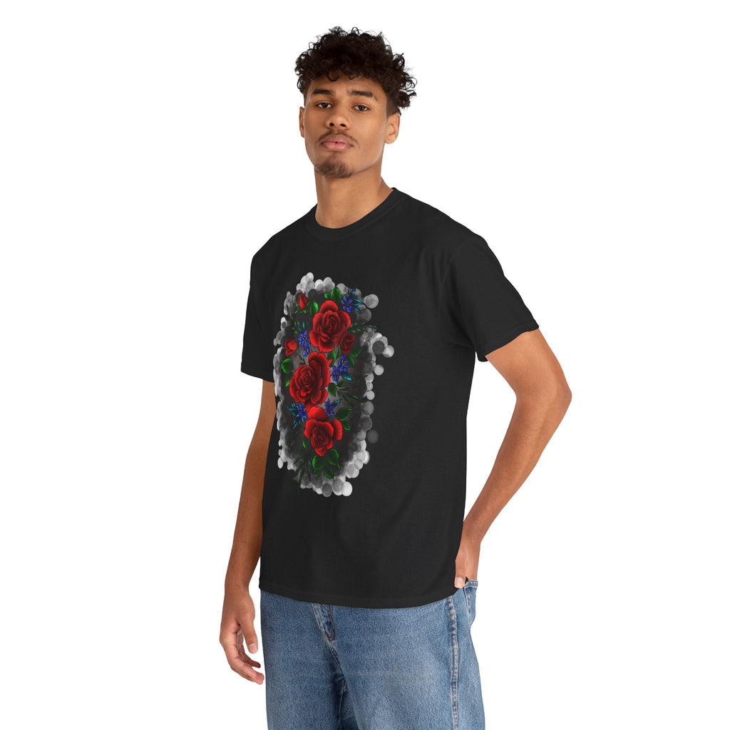 Floral Smoke Tattoo T-Shirt – Lara Davenport x Trash Cult Supply Co. Collab (Gildan 5000)