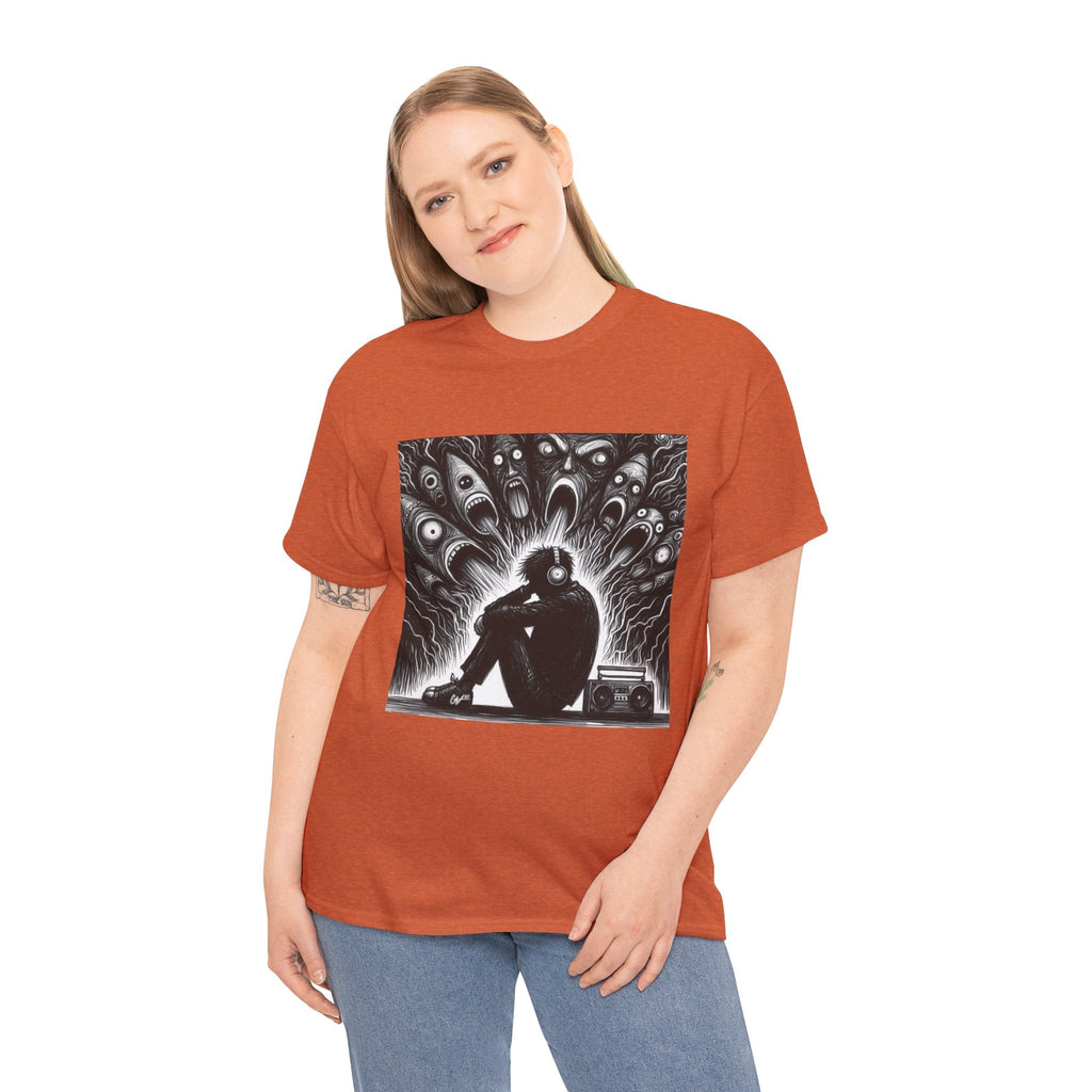 Xian Allen x Trash Cult Shirt – “Turn It Up Louder” | Screaming Chaos Headphones Tee