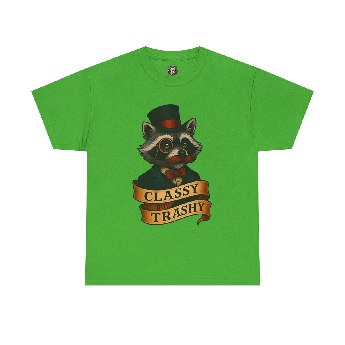 Classy Trashy Raccoon Tee, Unisex Heavy Cotton Tee, Funny Animal Shirt, Unique Gift, Casual Wear, Vintage Style T-Shirt