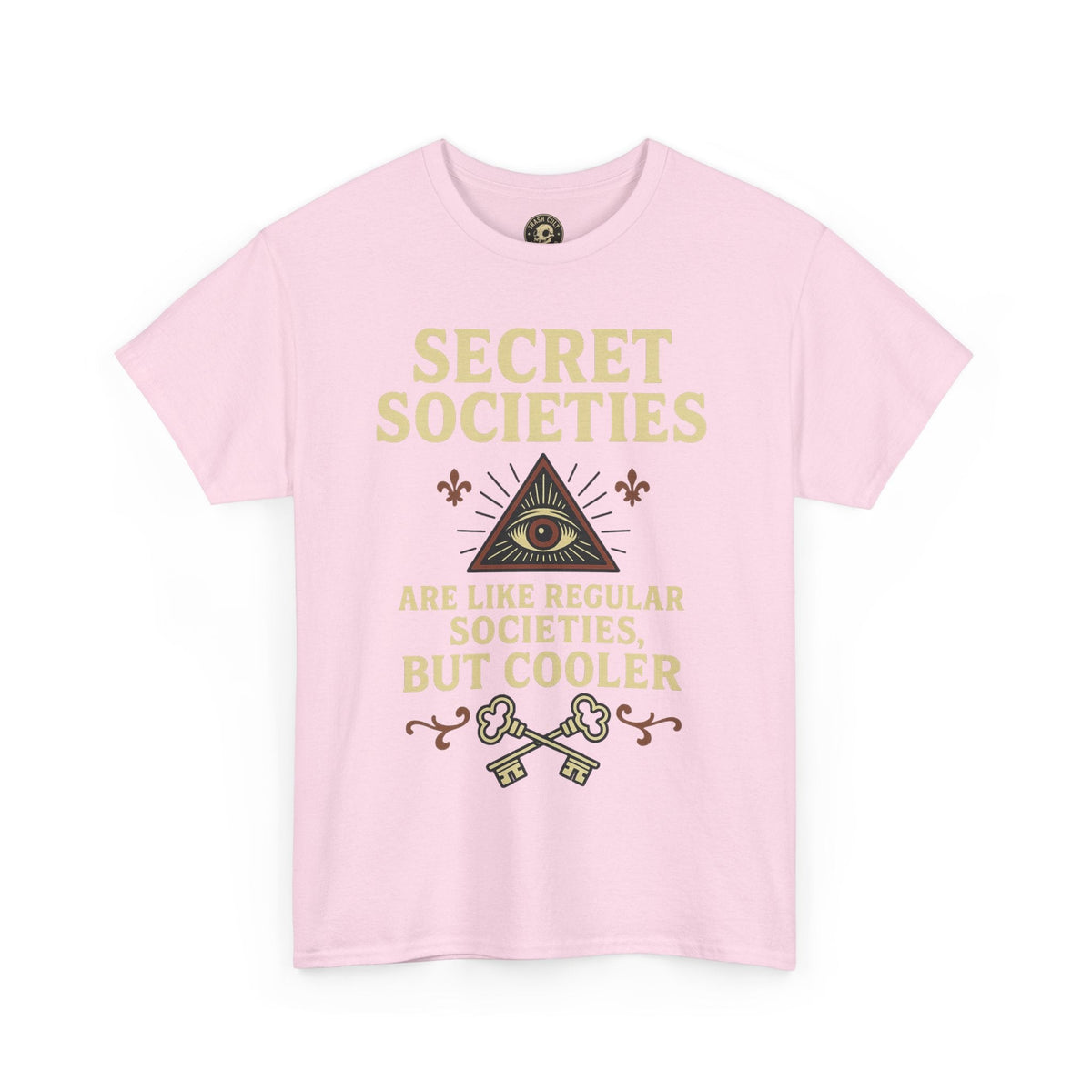 Secret Societies Shirt – Illuminati Eye Graphic Tee – Gildan 5000 Soft Cotton – Trash Cult Vintage Design