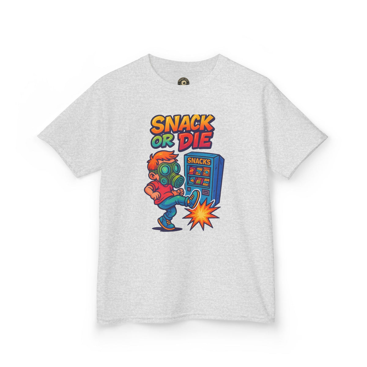 Snack or Die Kids T-Shirt – Funny Retro Gaming Tee for Kids | Playful Cotton Shirt for Snack Lovers