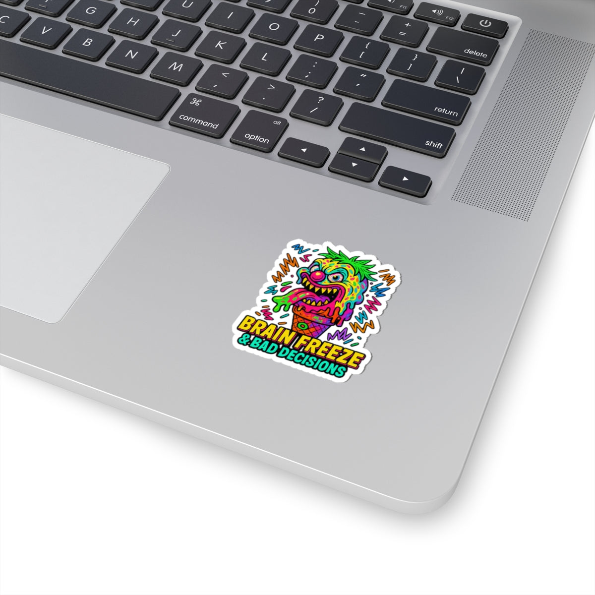 Brain Freeze & Bad Decisions – Limited Edition Kiss Cut Sticker | Illuminasty Drop