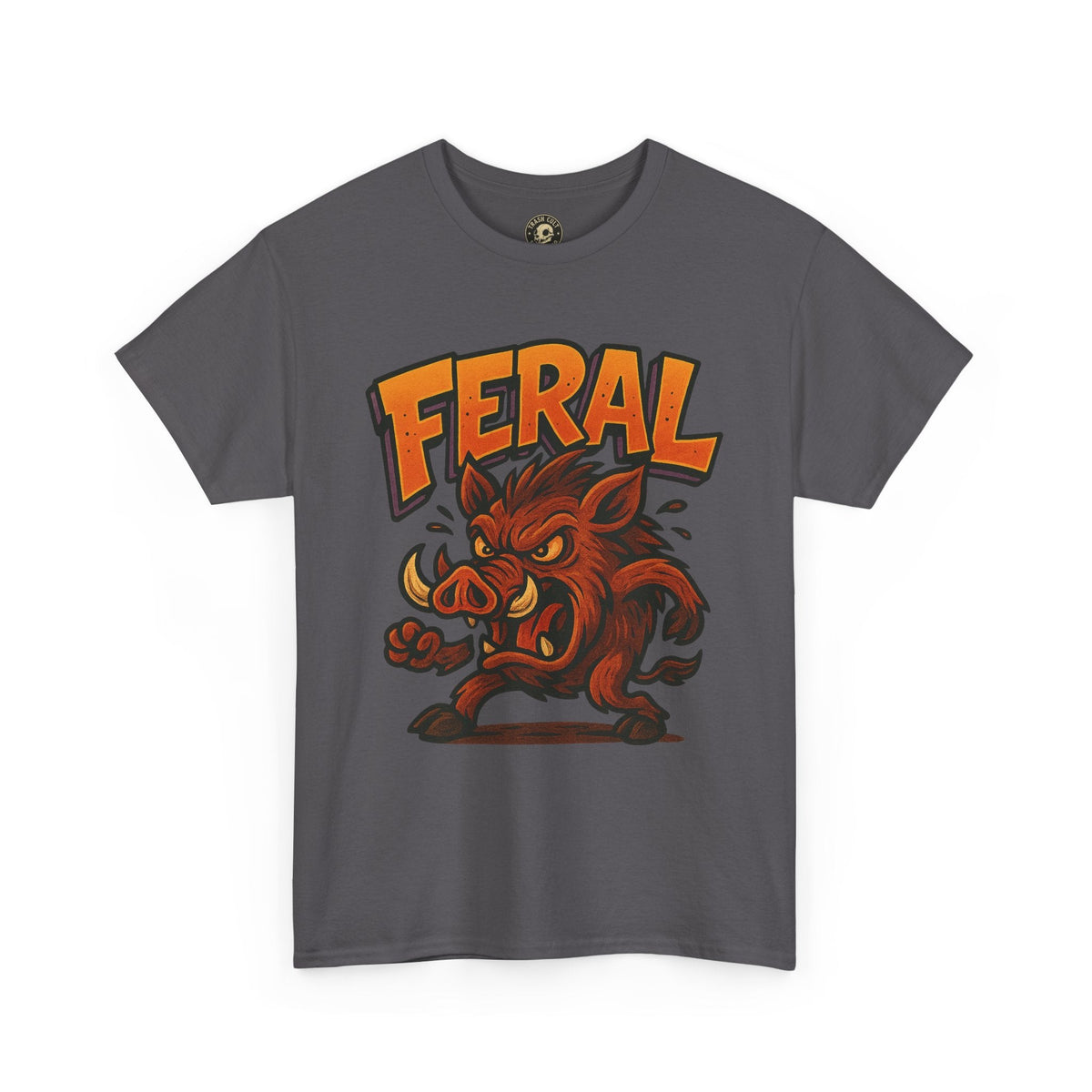 Feral Boar T-Shirt – Bold Unisex Animal Graphic Tee | Funny Cotton Shirt for Chaos Creatures