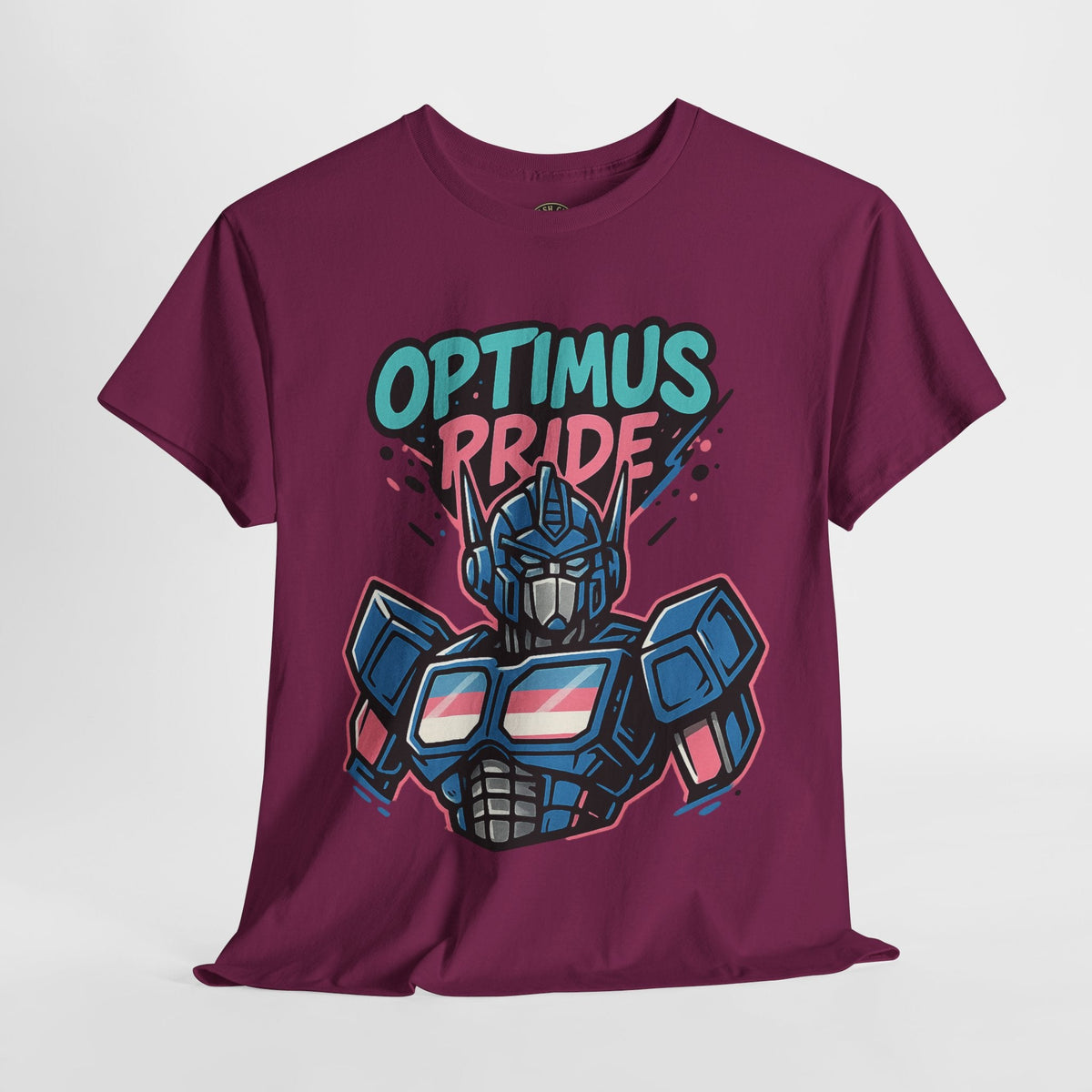Optimus Pride T-Shirt – Trans Pride Robot Graphic Tee | Gildan 5000 Unisex Shirt