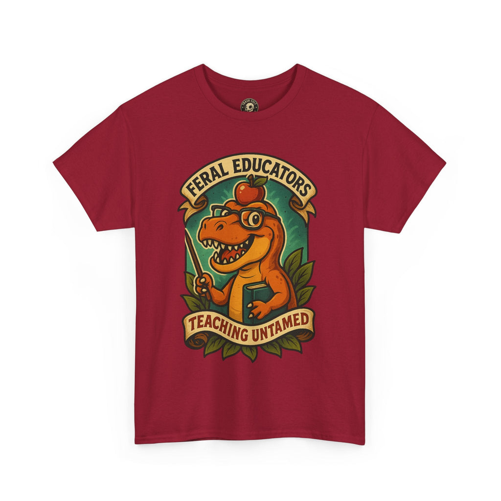 Feral Educators Tee, Fun Teacher Shirt, Unisex Cotton Tee, Gift for Educators, Classroom Apparel, Teacher Appreciation Day