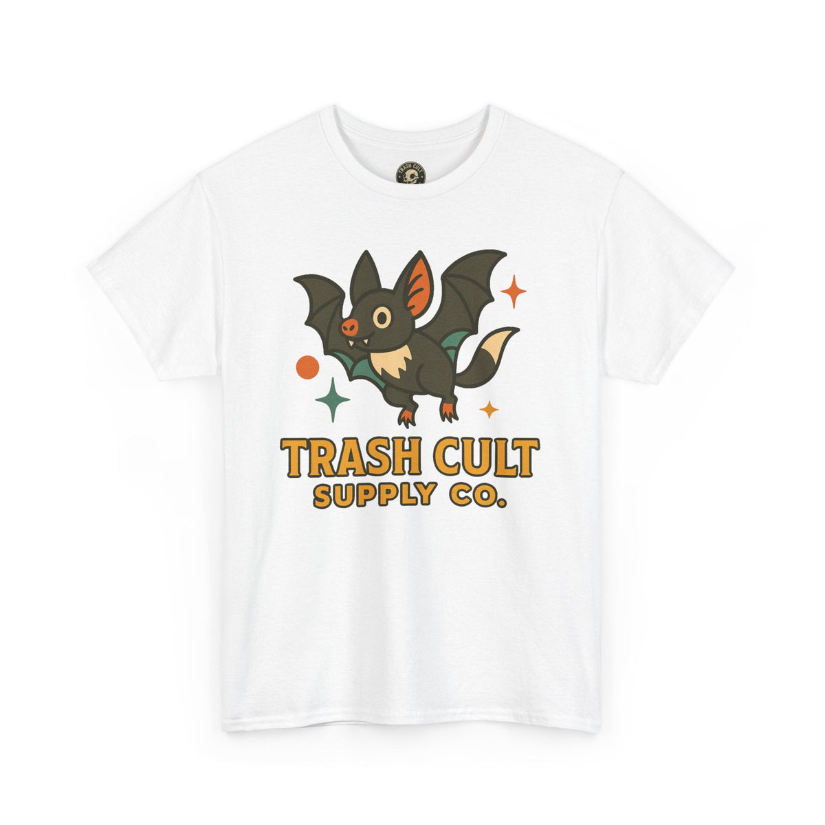 Trash Cult Supply Co. Unisex Heavy Cotton Tee - Fun Graphic Tee for Casual Wear, Perfect Gift for Bat Lovers, Halloween T-Shirt, [...]