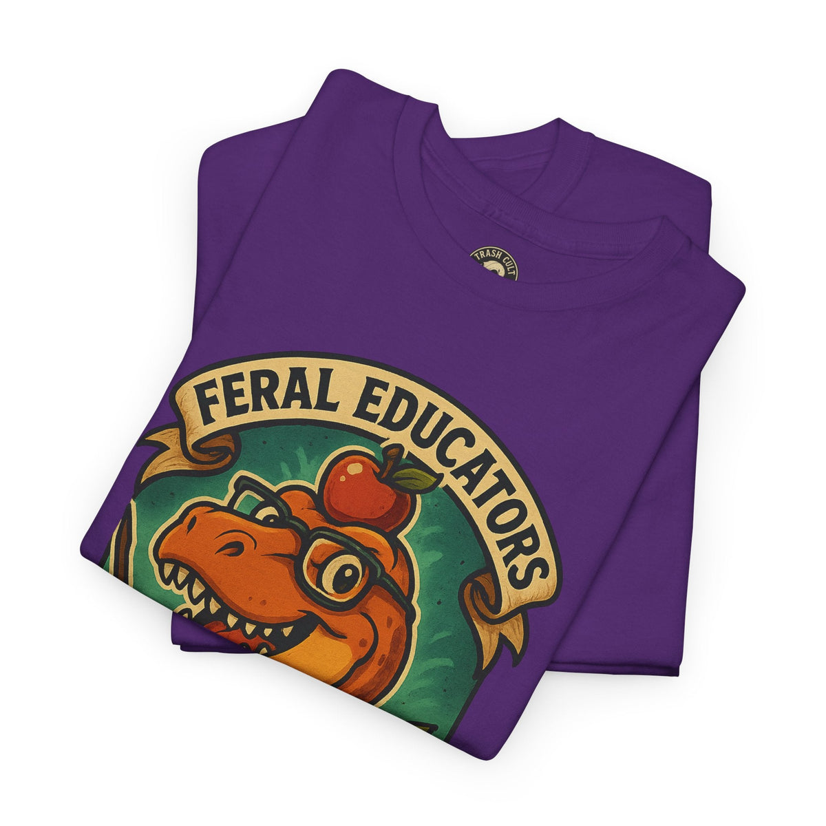 Feral Educators Tee, Fun Teacher Shirt, Unisex Cotton Tee, Gift for Educators, Classroom Apparel, Teacher Appreciation Day