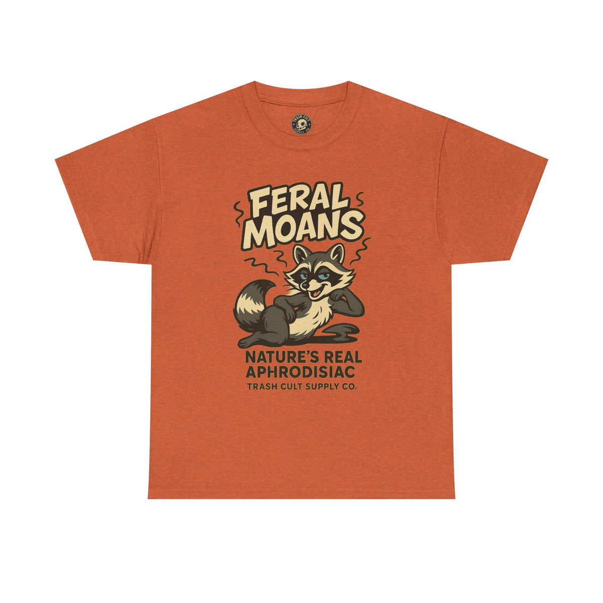 Feral Moans Unisex Heavy Cotton Tee, Funny Graphic Tee, Animal Lover Shirt, Casual Wear, Gift for Nature Enthusiasts