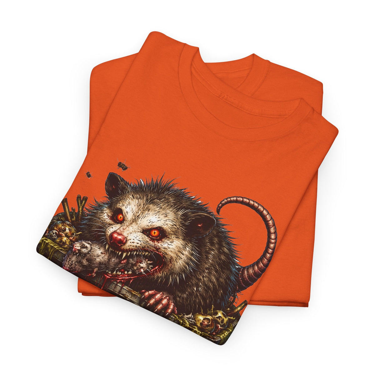 Opossum Trash Cult Tee — Vintage Grunge Wildlife Graphic T-Shirt