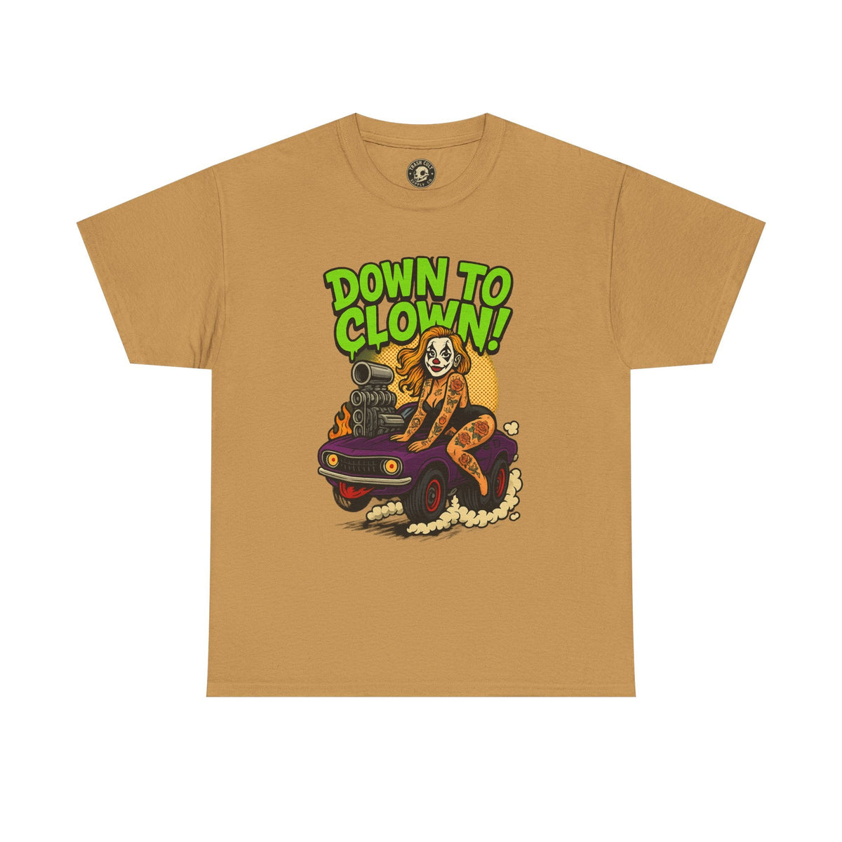 Unisex Graphic Tee | Down to Clown T-Shirt, Fun Statement Shirt, Casual Wear, Gift for Friends, Festivals, Halloween