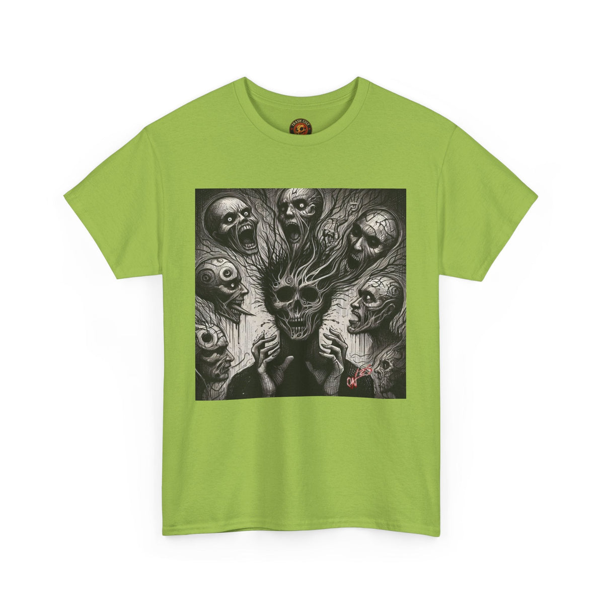 Xian Allen x Trash Cult Shirt – “Voices in the Void” | Horror Skull Scream T-Shirt