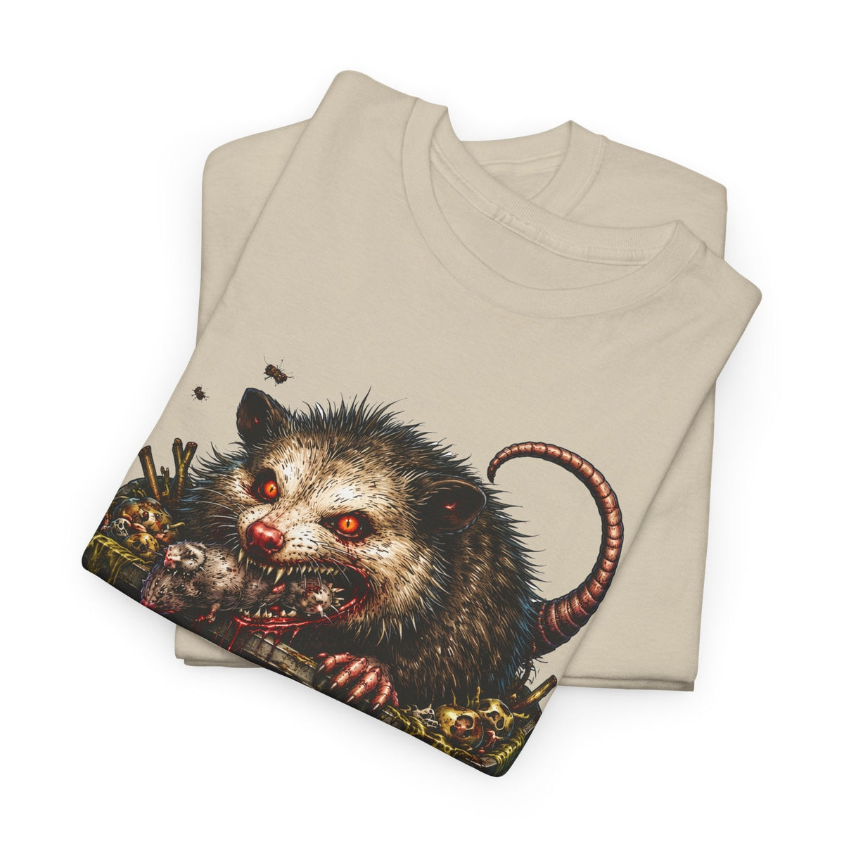 Opossum Trash Cult Tee — Vintage Grunge Wildlife Graphic T-Shirt