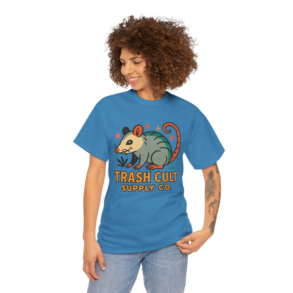 Trash Cult Unisex Cotton Tee, Trendy Apparel, Gift for Nature Lovers, Eco-Friendly Fashion, Unique Graphic Tee, Beach Casual Wear