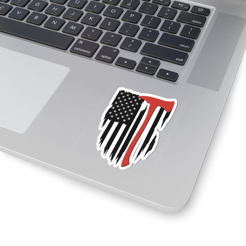 Patriotic Axe Kiss-Cut Stickers - Perfect for Mugs, Laptops, Gift Wrap, Scrapbooks, Outdoor Enthusiasts, Freedom Celebrations