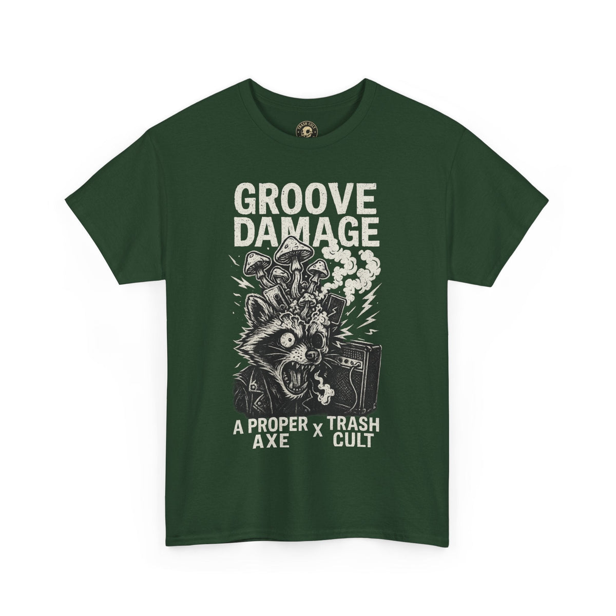 Groove Damage T-Shirt – A Proper Axe x Trash Cult Collab – Stoner Groove Punk Shirt