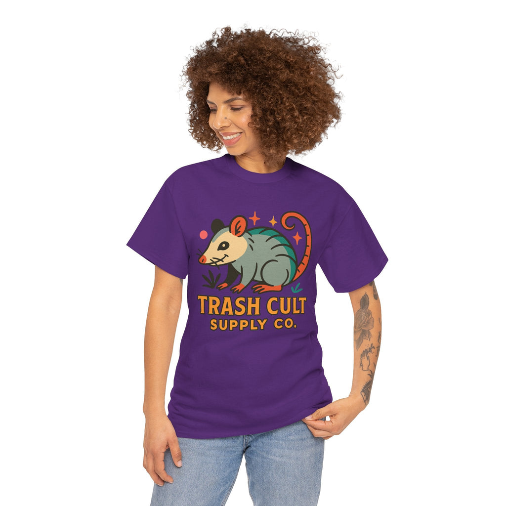 Trash Cult Unisex Cotton Tee, Trendy Apparel, Gift for Nature Lovers, Eco-Friendly Fashion, Unique Graphic Tee, Beach Casual Wear
