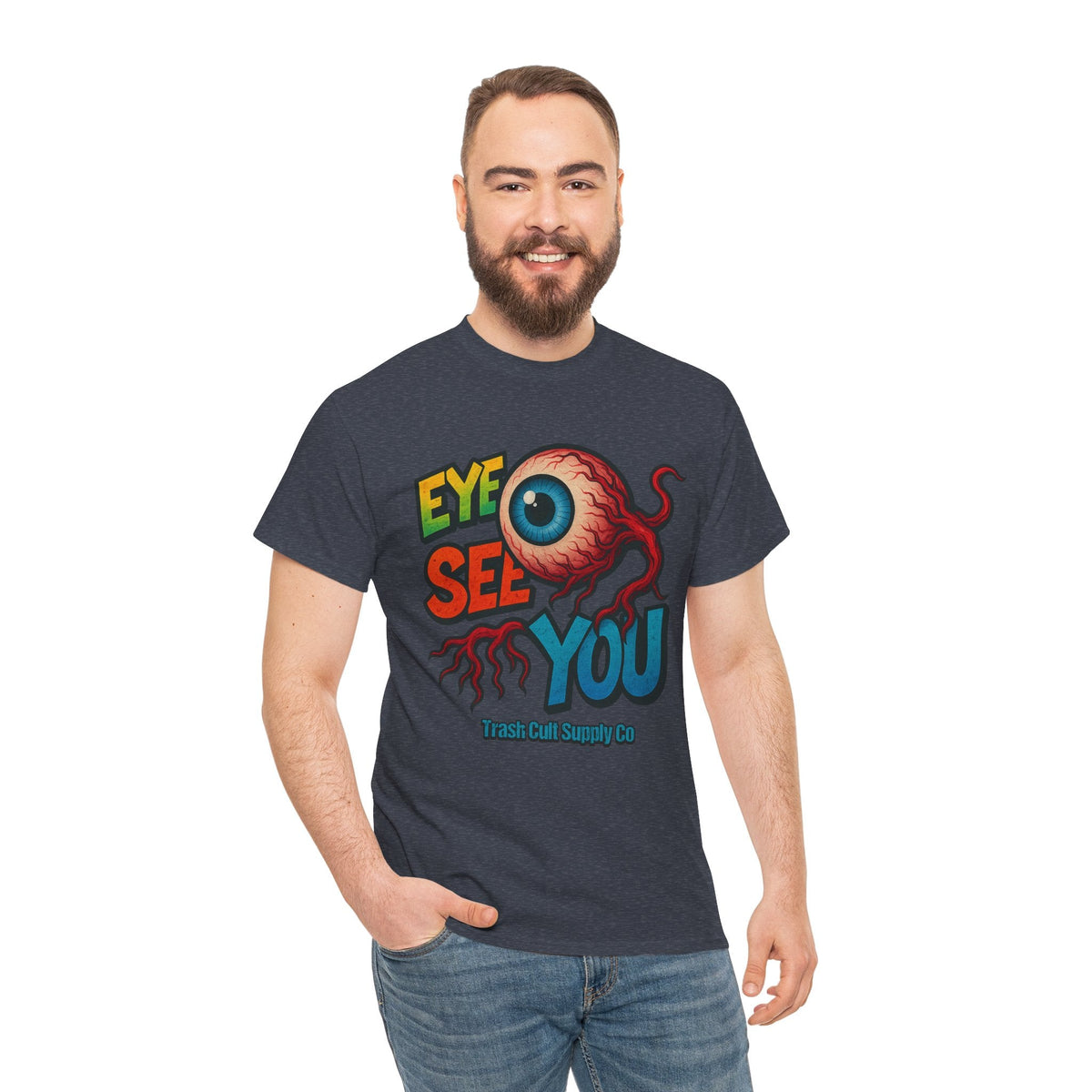 Eye See You Shirt – Creepy Eyeball Graphic Tee – Gildan 5000 Unisex