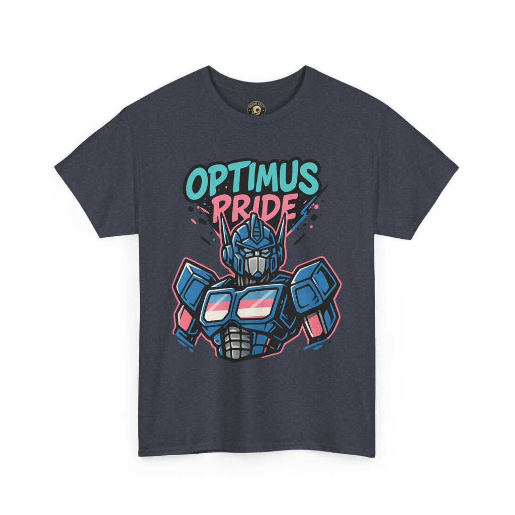 Optimus Pride T-Shirt – Trans Pride Robot Graphic Tee | Gildan 5000 Unisex Shirt