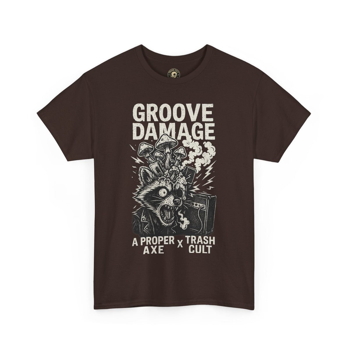 Groove Damage T-Shirt – A Proper Axe x Trash Cult Collab – Stoner Groove Punk Shirt