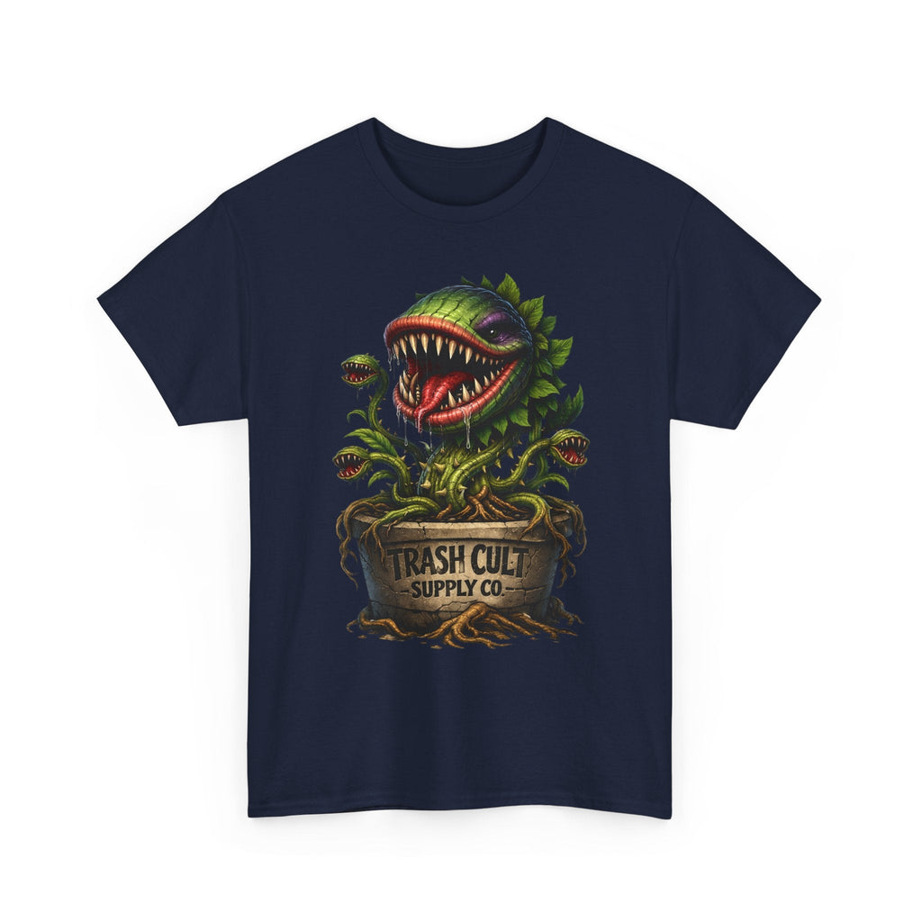 Carnivorous Plant Graphic Tee — "Trash Cult Supply Co." Potted Monster Shirt