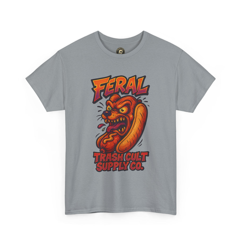Feral Hot Dog Shirt – Bold Trashcore Art Tee | Trash Cult Supply Co | Gildan 5000 Unisex Fit