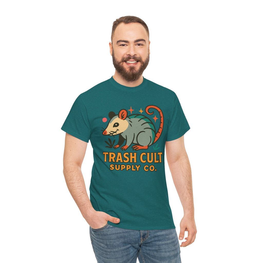 Trash Cult Unisex Cotton Tee, Trendy Apparel, Gift for Nature Lovers, Eco-Friendly Fashion, Unique Graphic Tee, Beach Casual Wear