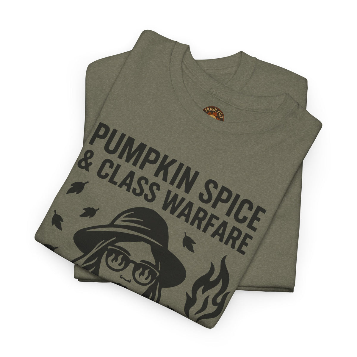 Pumpkin Spice & Class Warfare Shirt – Fall Riot Girl Graphic Tee – Fall of Humanity Collection – Trash Cult Supply Co.