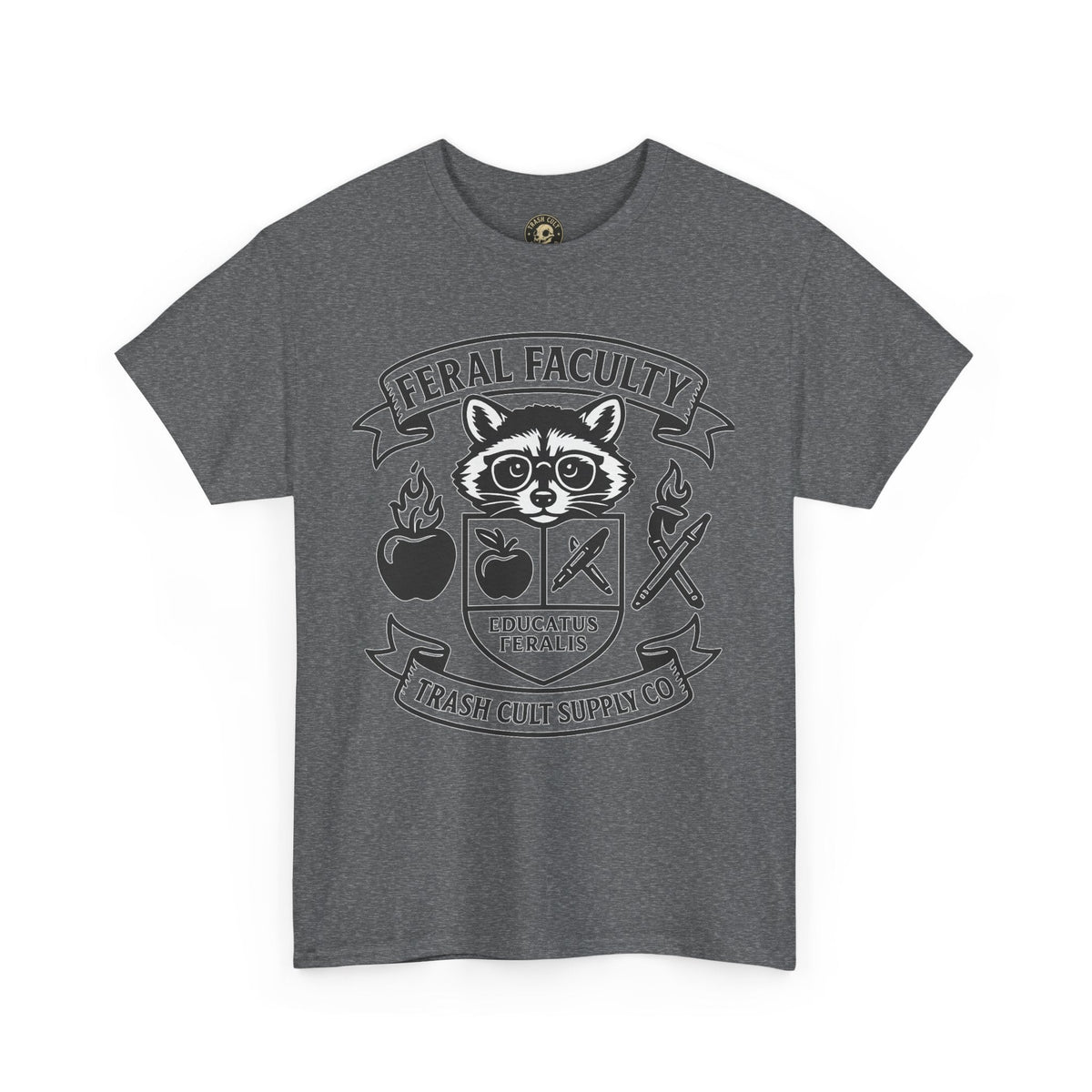 Feral Faculty Tee, Fun Teacher Shirt, Animal Lover Gift, Cool Graphic Tee, Casual Everyday Wear, Unisex Cotton T-Shirt