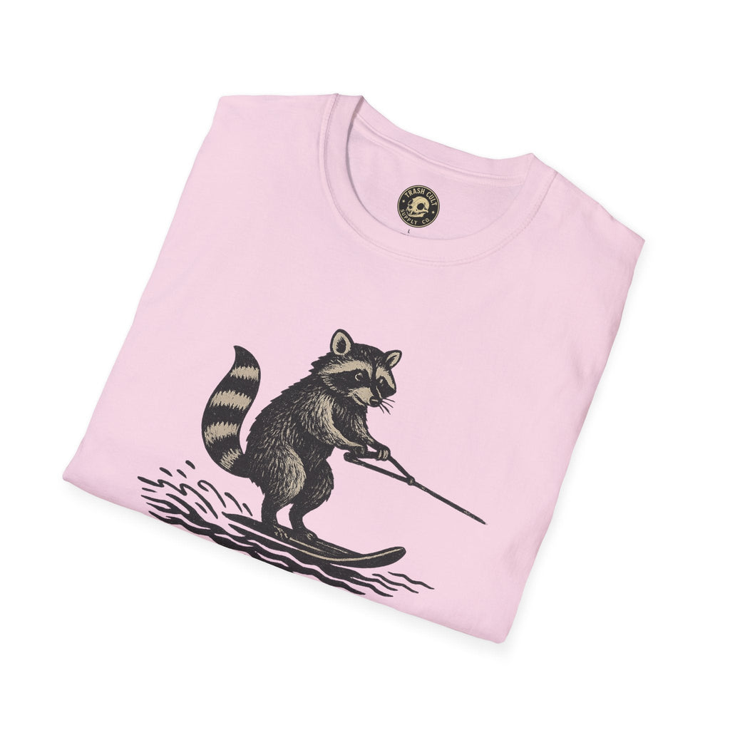 Feral Water Skiing Raccoon Vintage Shirt – Trash Cult Supply Co. | Gildan 2000 Softstyle