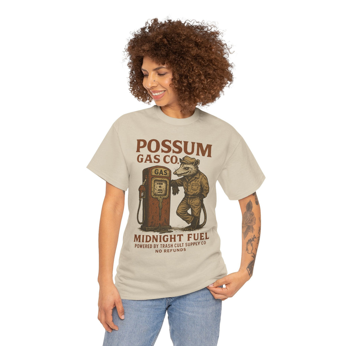 Possum Gas Co. Vintage Feral Mechanic Shirt – Trash Cult Supply Co. – Gildan 5000