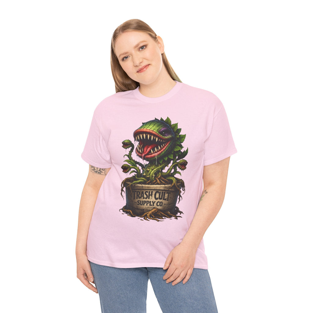 Carnivorous Plant Graphic Tee — "Trash Cult Supply Co." Potted Monster Shirt