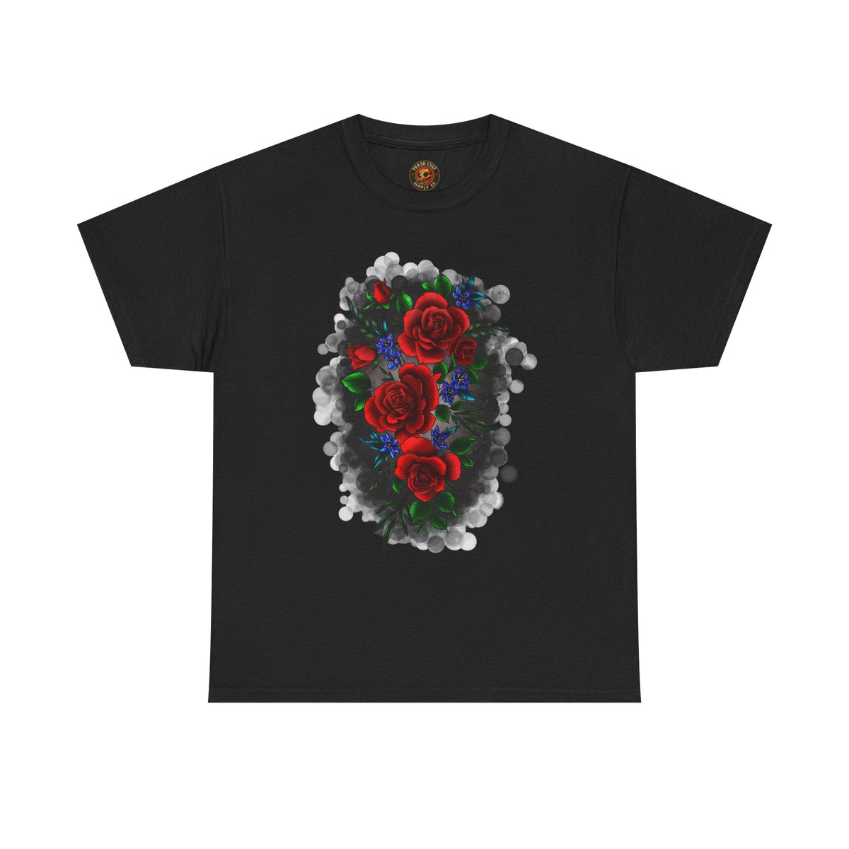 Floral Smoke Tattoo T-Shirt – Lara Davenport x Trash Cult Supply Co. Collab (Gildan 5000)