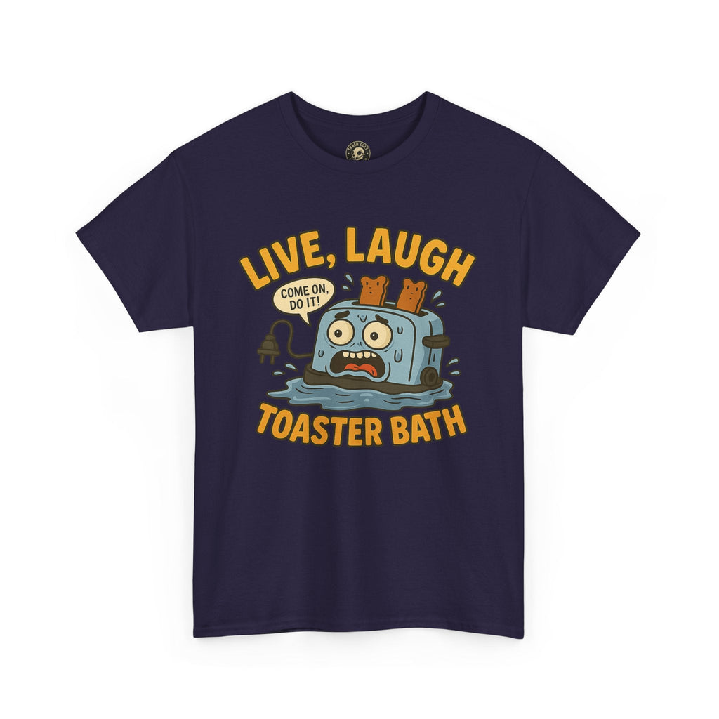 Funny Toaster Bath Tee, Humorous Unisex Shirt, Gift for Friends, Lightweight Cotton Tee, Birthday Party Outfit