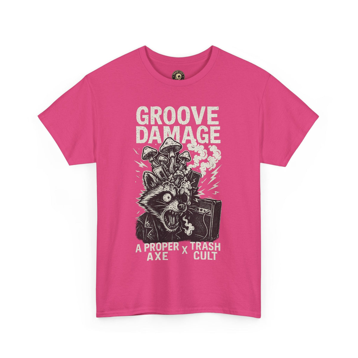 Groove Damage T-Shirt – A Proper Axe x Trash Cult Collab – Stoner Groove Punk Shirt
