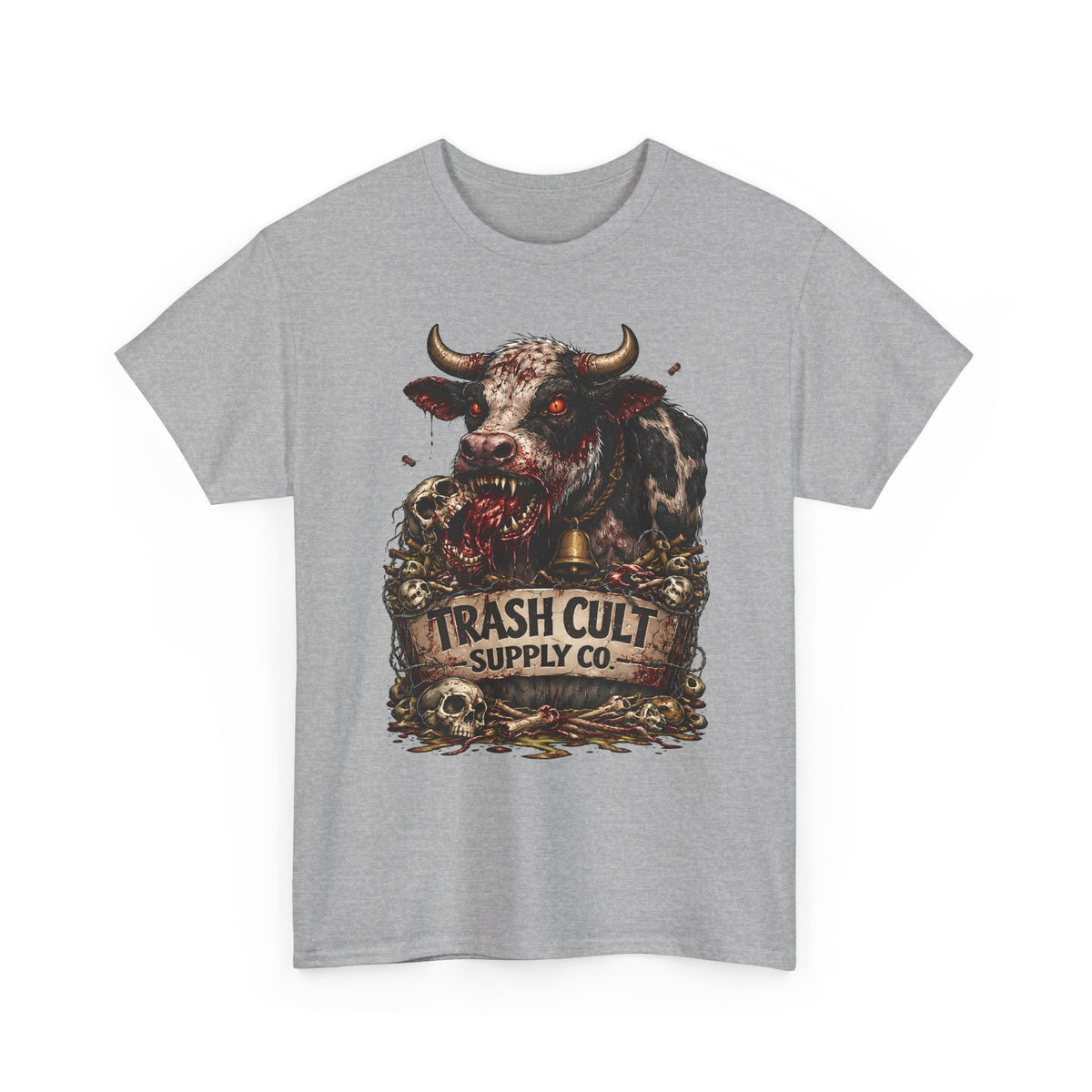 Trash Cult Supply Co. Cow Skull Tee