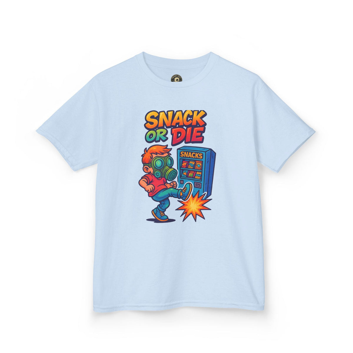 Snack or Die Kids T-Shirt – Funny Retro Gaming Tee for Kids | Playful Cotton Shirt for Snack Lovers