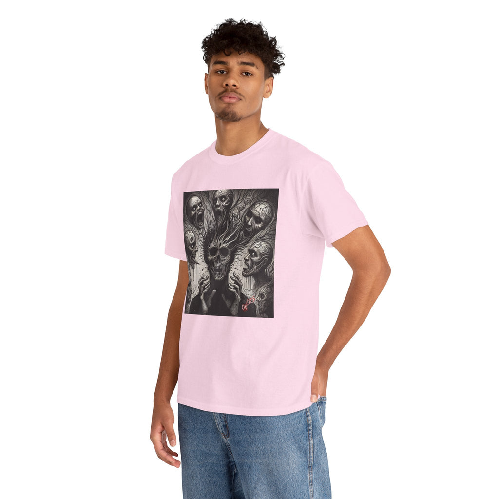 Xian Allen x Trash Cult Shirt – “Voices in the Void” | Horror Skull Scream T-Shirt