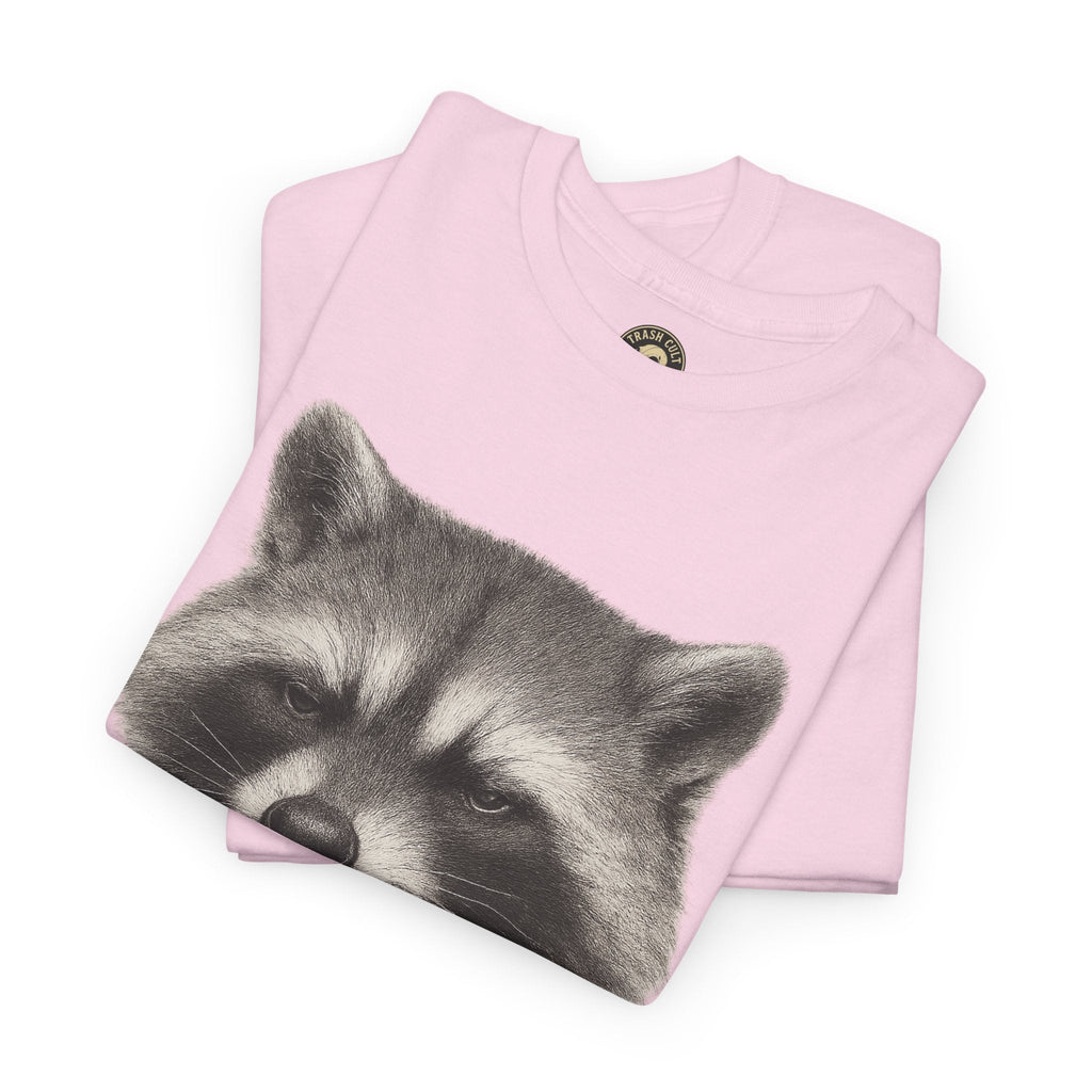 Dirty Harry Raccoon Halftone Shirt – Soft Grit Aesthetic, Smoking Trash Panda Graphic Tee