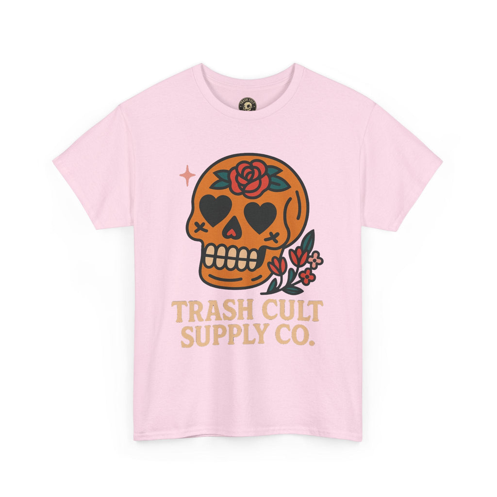 Sugar Skull T-Shirt – Trash Cult Supply Co. – Gildan 5000 Heavy Cotton Tee