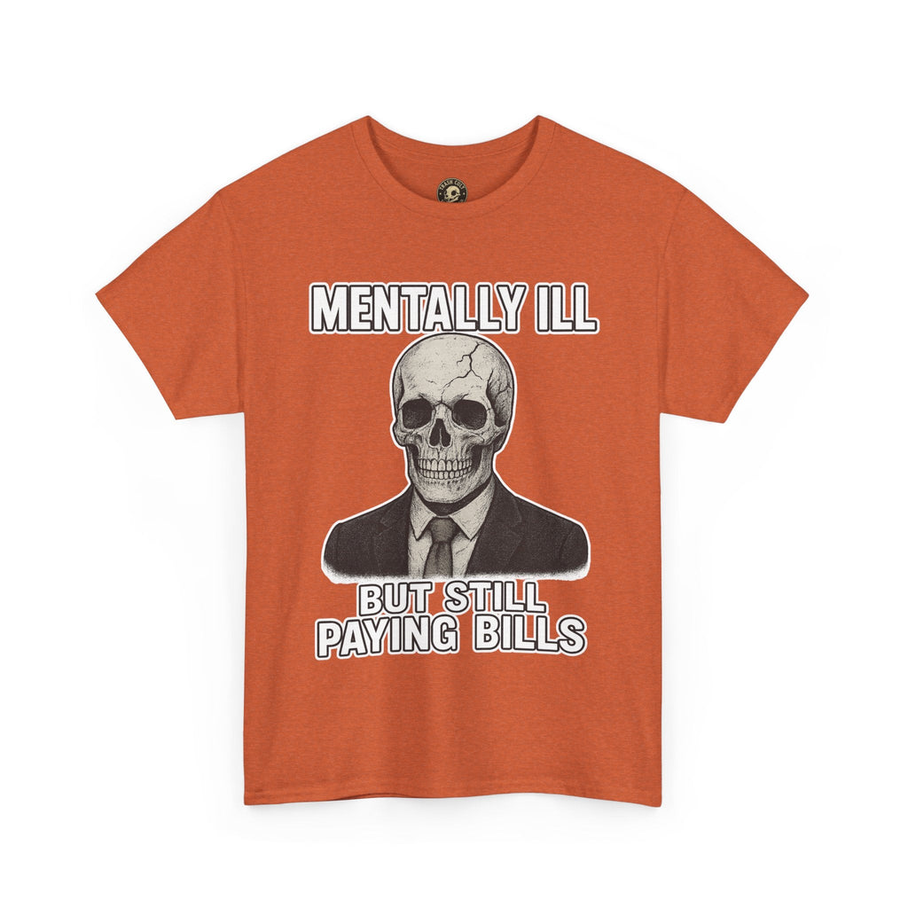 Mental Health Awareness Tee, Unisex Skull Shirt, Funny Graphic Tee, Quirky Casual Wear, Gifts for Friends, Halloween Apparel