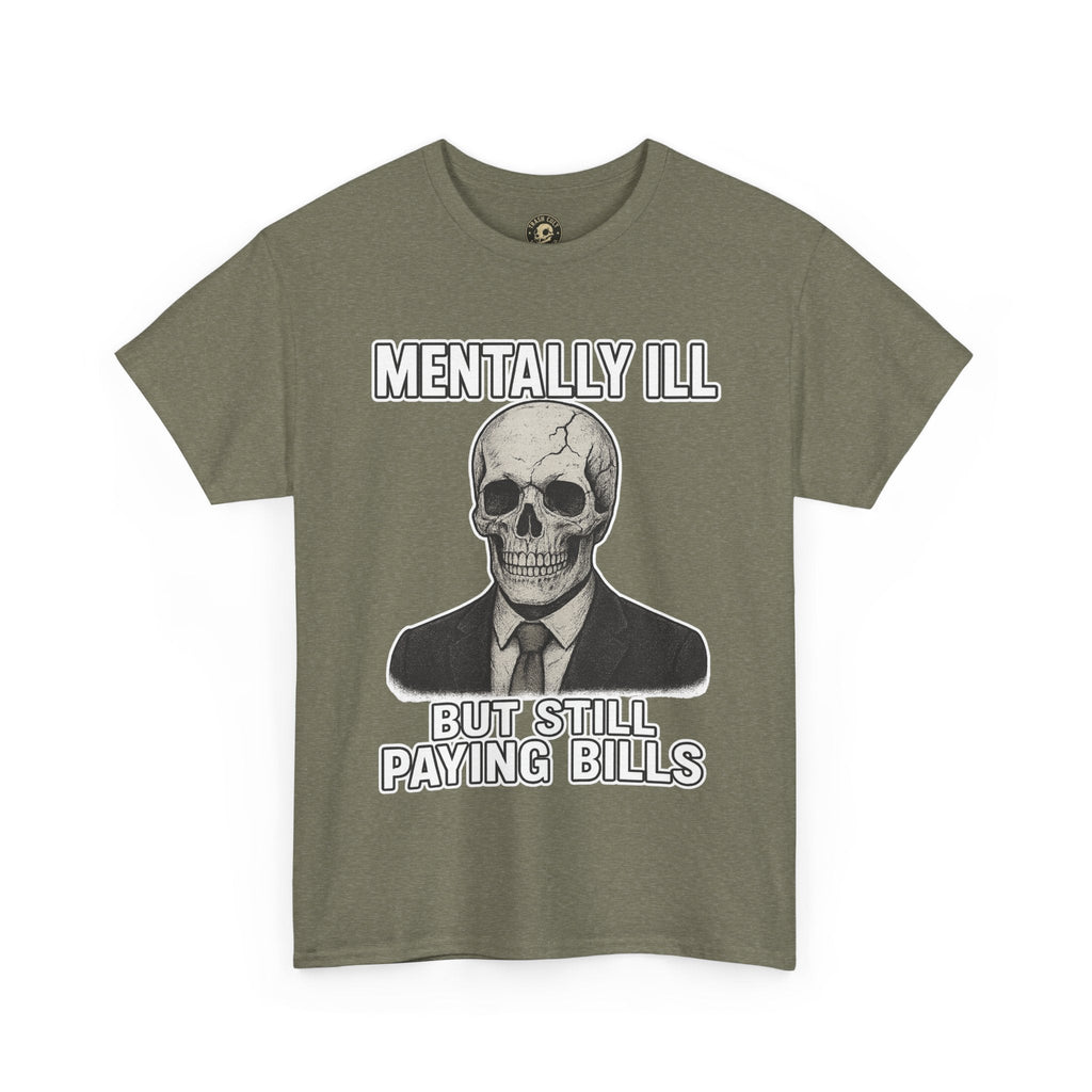 Mental Health Awareness Tee, Unisex Skull Shirt, Funny Graphic Tee, Quirky Casual Wear, Gifts for Friends, Halloween Apparel